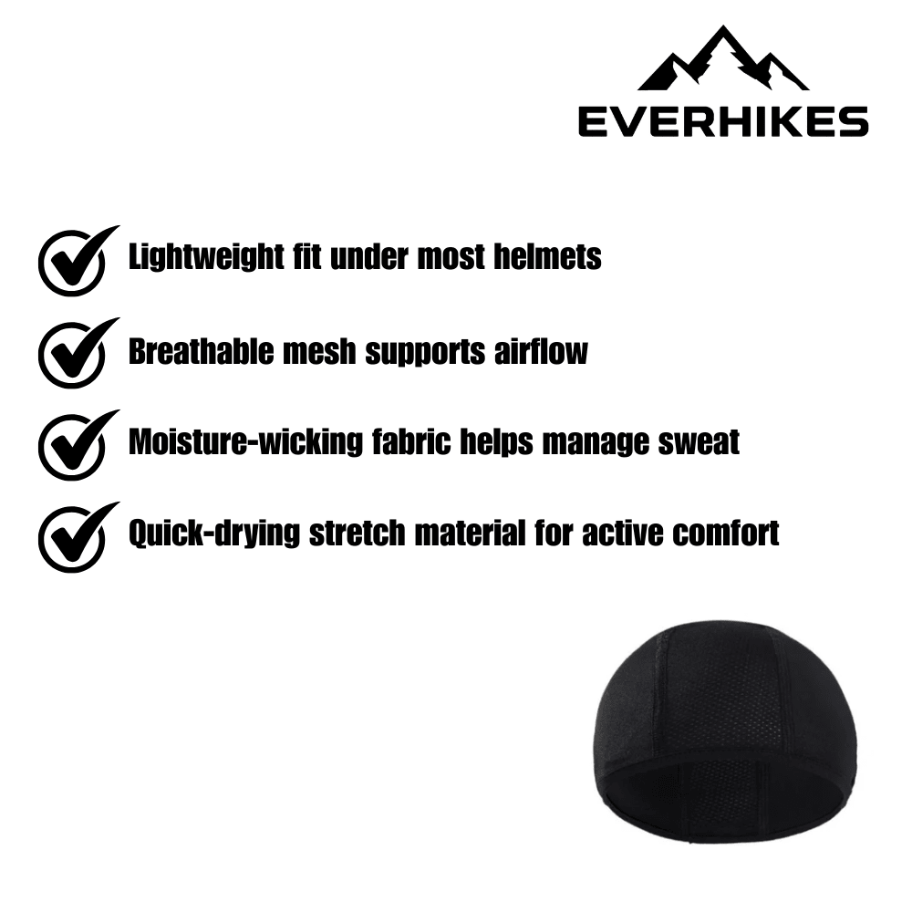 Cycling Skull Cap, Lightweight Breathable Mesh | Everhikes - Everhikes