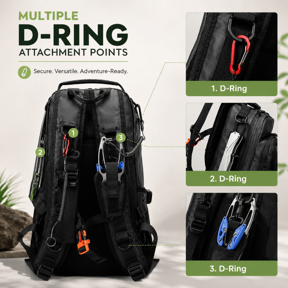 Fishing Backpack Water-Resistant with Rod Holders - Everhikes