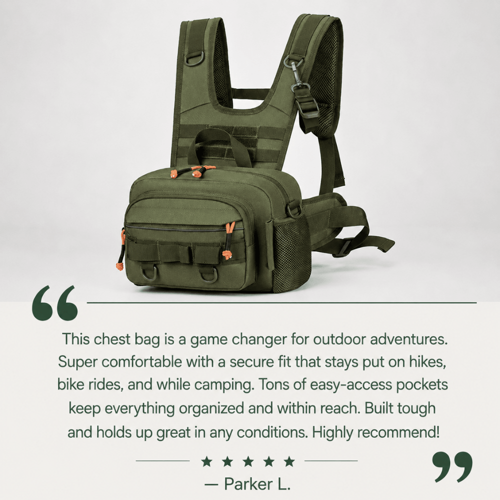 Fishing Chest Bag, Durable Outdoor Tackle Pack | Everhikes - Everhikes