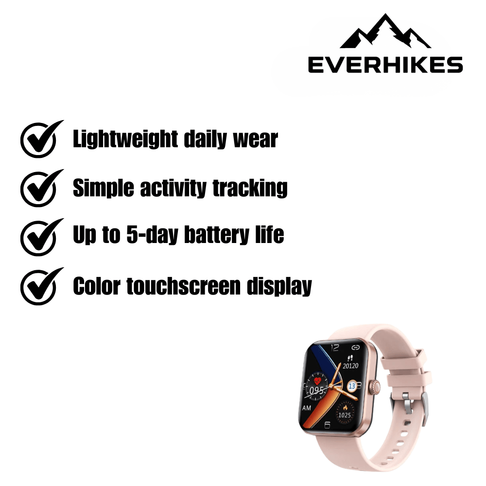 Fitness Tracker, Lightweight Touchscreen Activity Watch - Everhikes