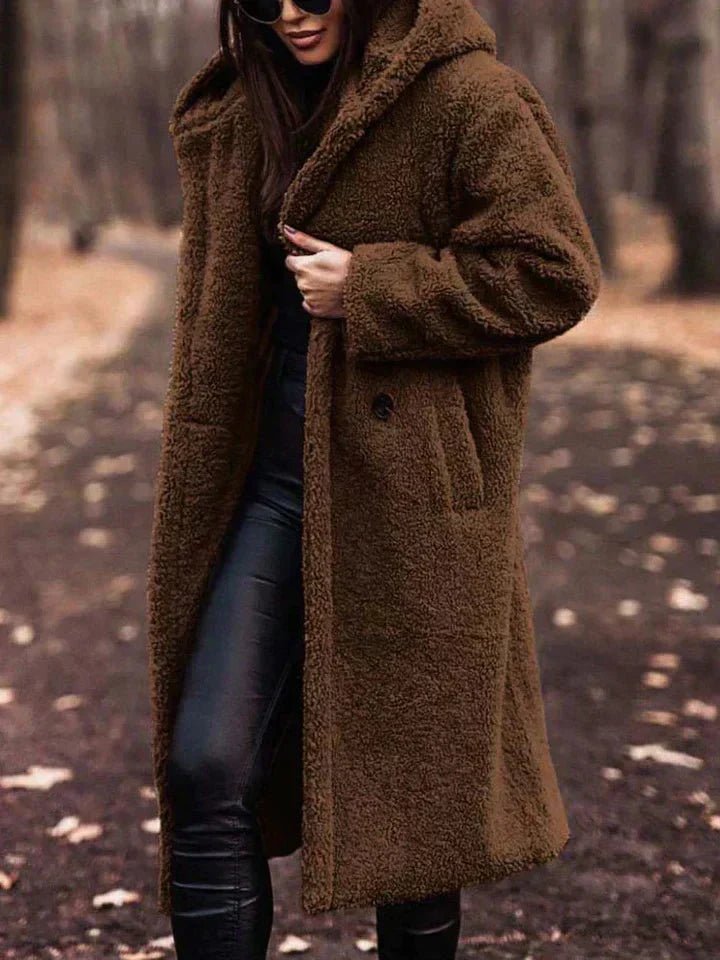 Fleece Coat, Warm Long Sherpa Outdoor Layer | Everhikes - Everhikes