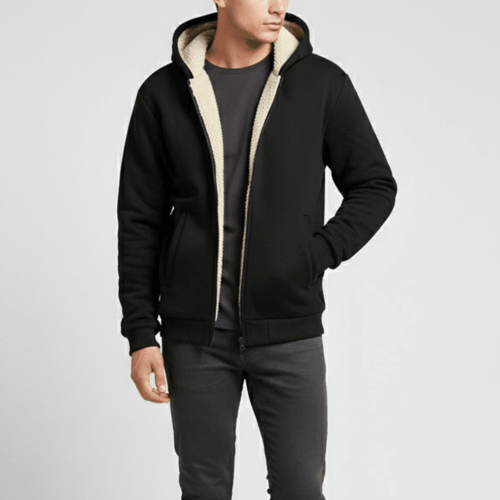 Fleece Hoodie – Sherpa - Lined Men’s Winter Layer | Everhikes - Evercrest Outdoors