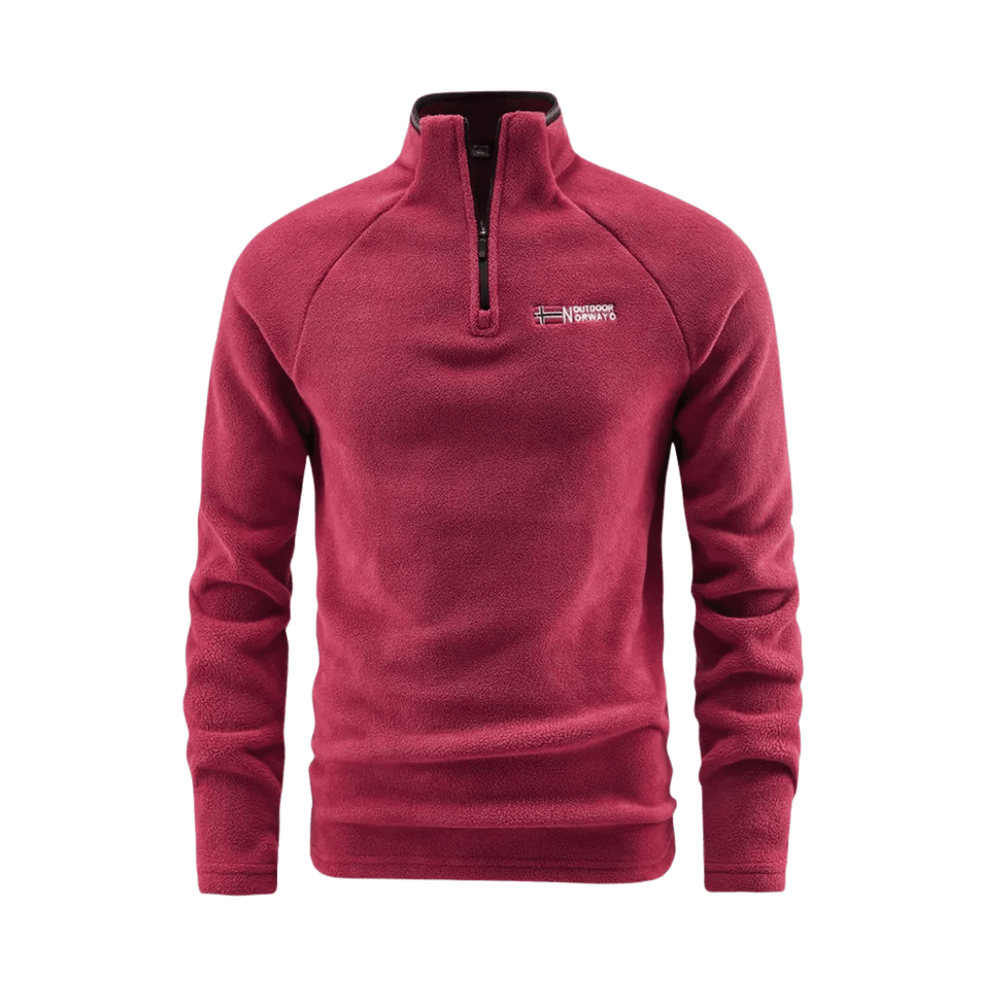 Fleece Jacket – Breathable Thermal Half - Zip Layer | Everhikes - Evercrest Outdoors