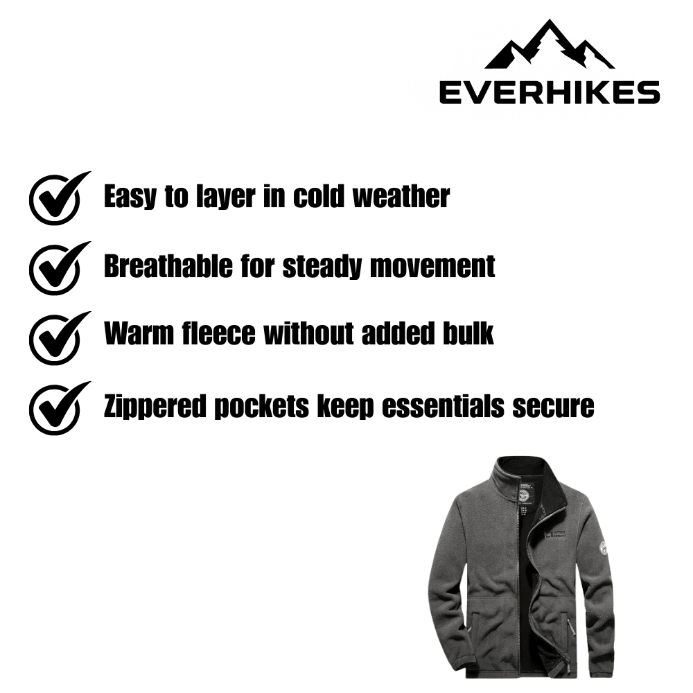 Fleece Jacket – Lightweight Breathable Thermal Layer | Everhikes - Everhikes