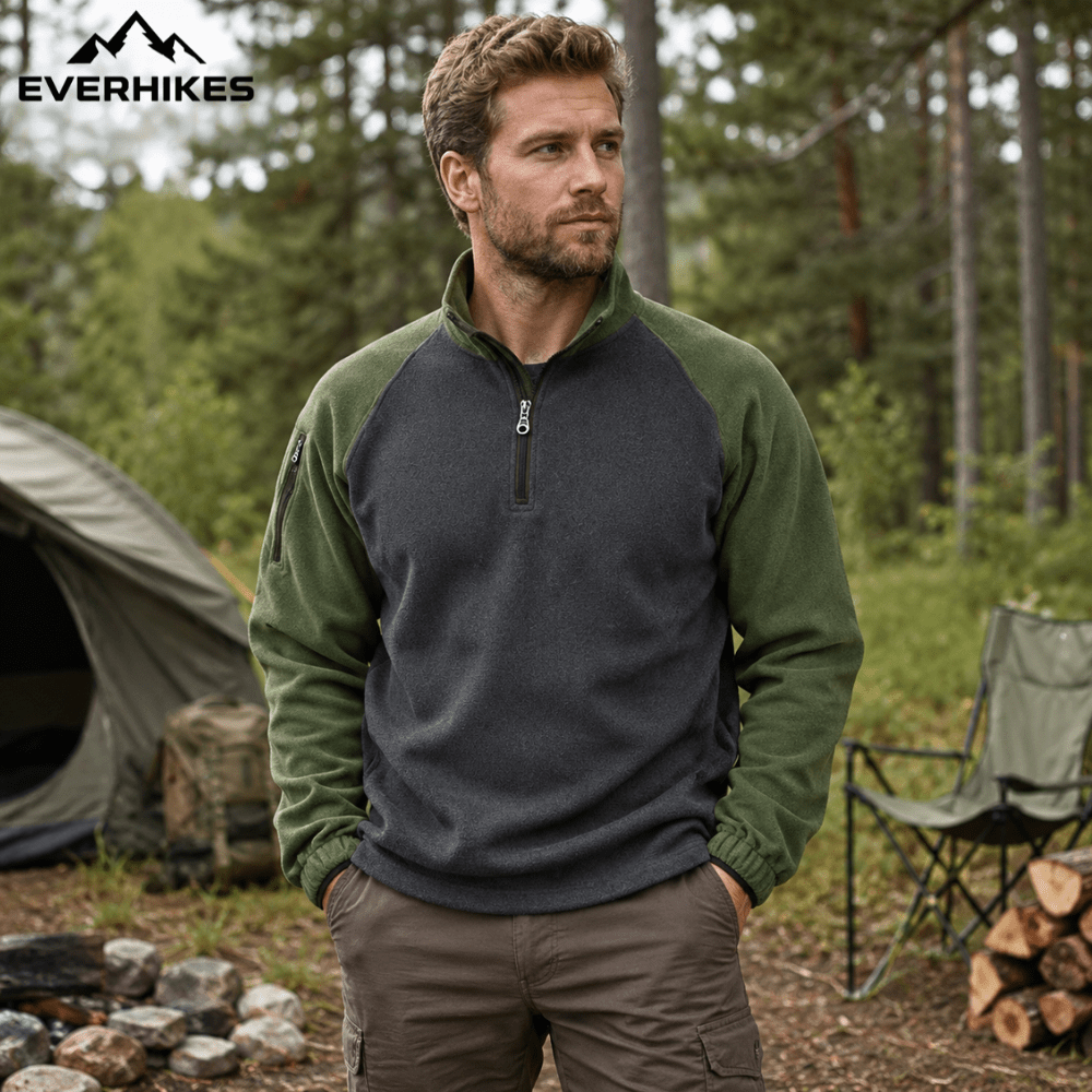 Fleece Pullover, Lightweight Breathable Outdoor Layer - Everhikes