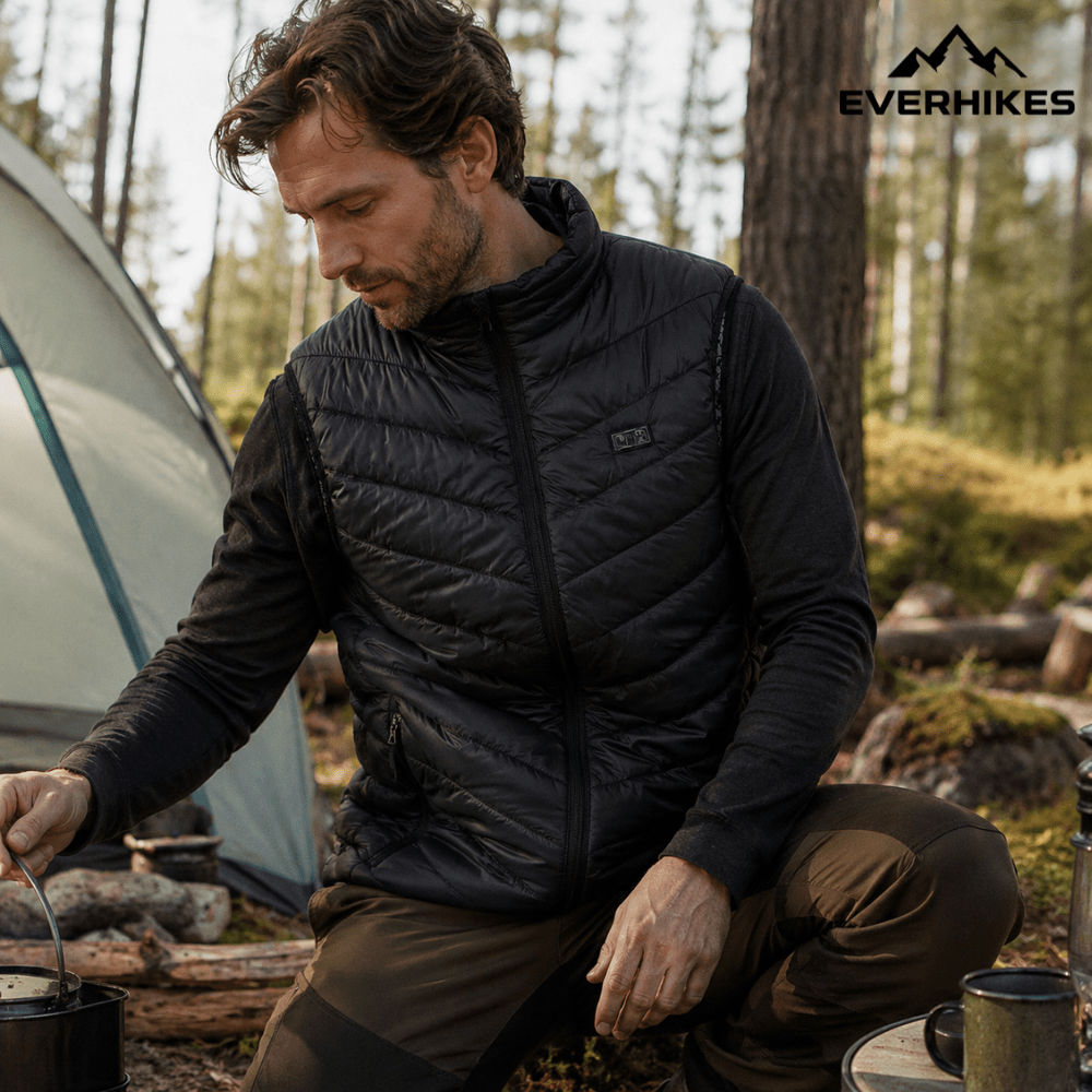 Heated Vest, Lightweight Water - Resistant Layer | Everhikes - Everhikes