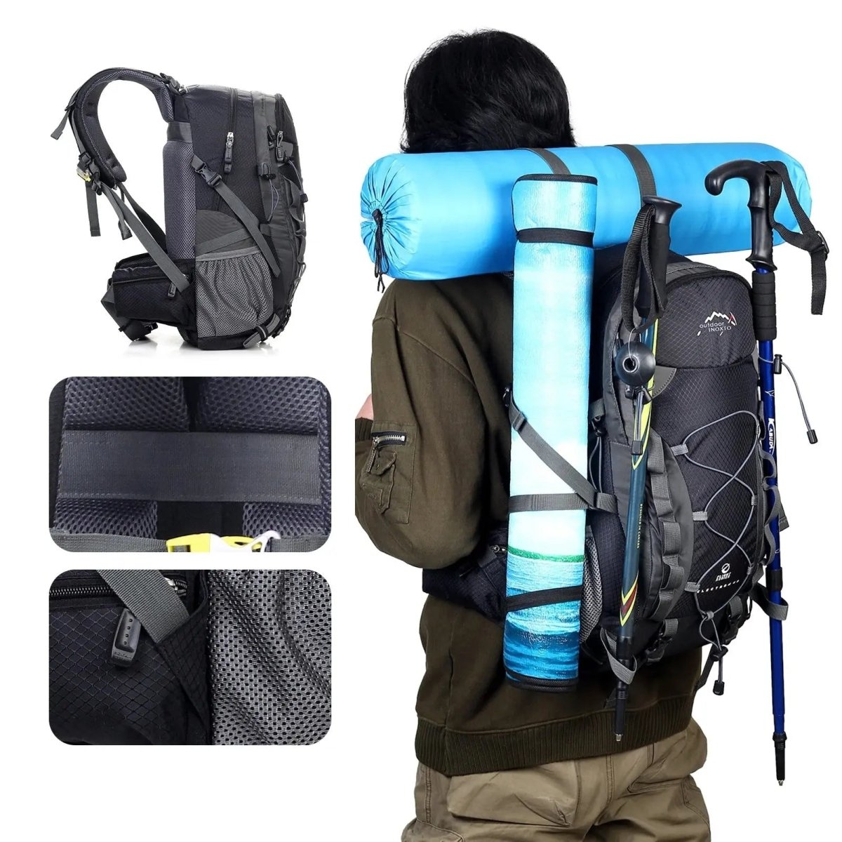 Hiking Backpack – 40L Ventilated Trekking Pack | Everhikes - Everhikes