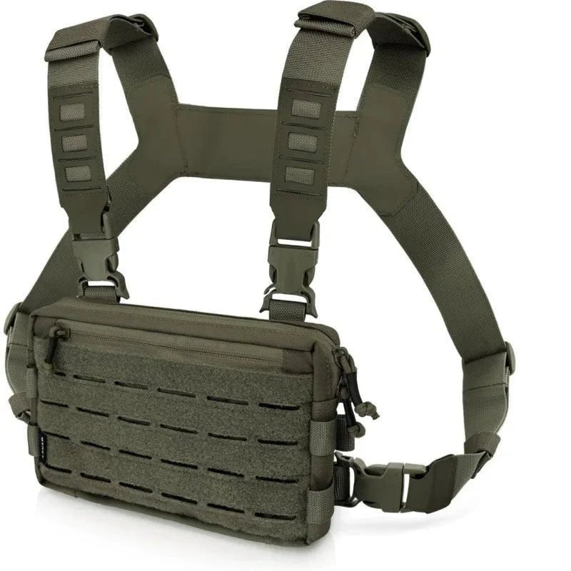 Hiking Chest Bag, Lightweight Waterproof Nylon Adjustable Fit - Everhikes