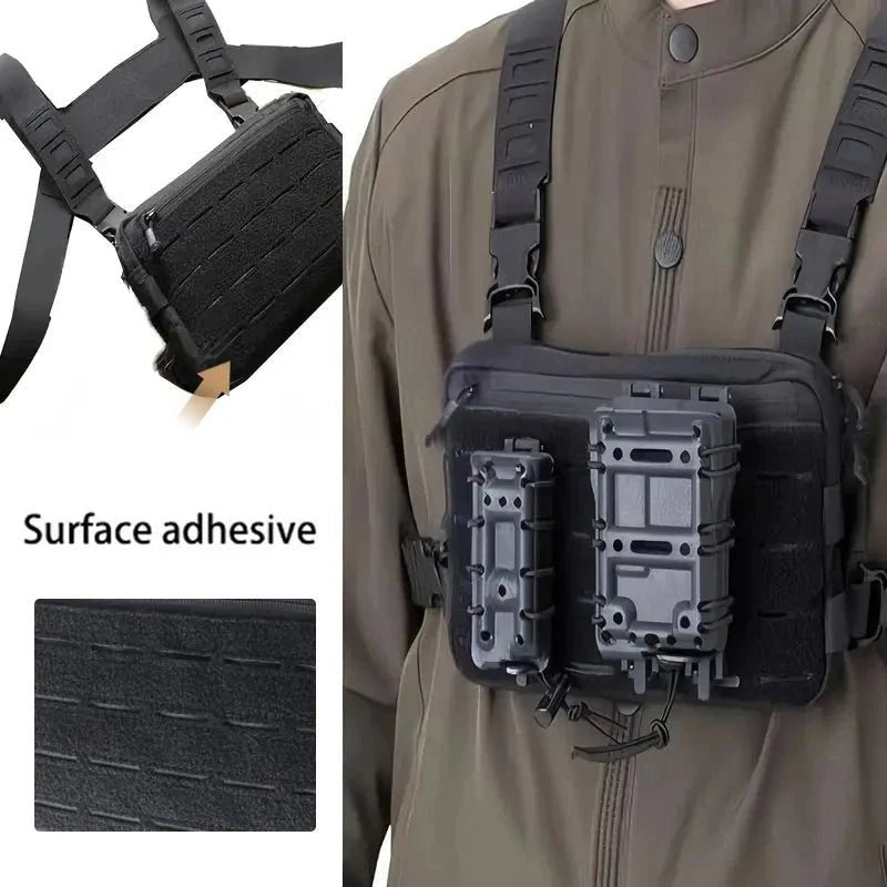 Hiking Chest Bag, Lightweight Waterproof Nylon Adjustable Fit - Everhikes