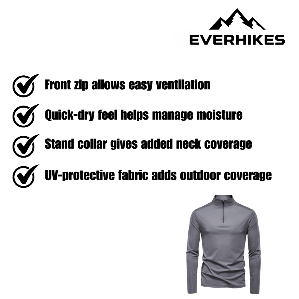 Hiking Shirt Lightweight Breathable UV Protection | Everhikes - Everhikes