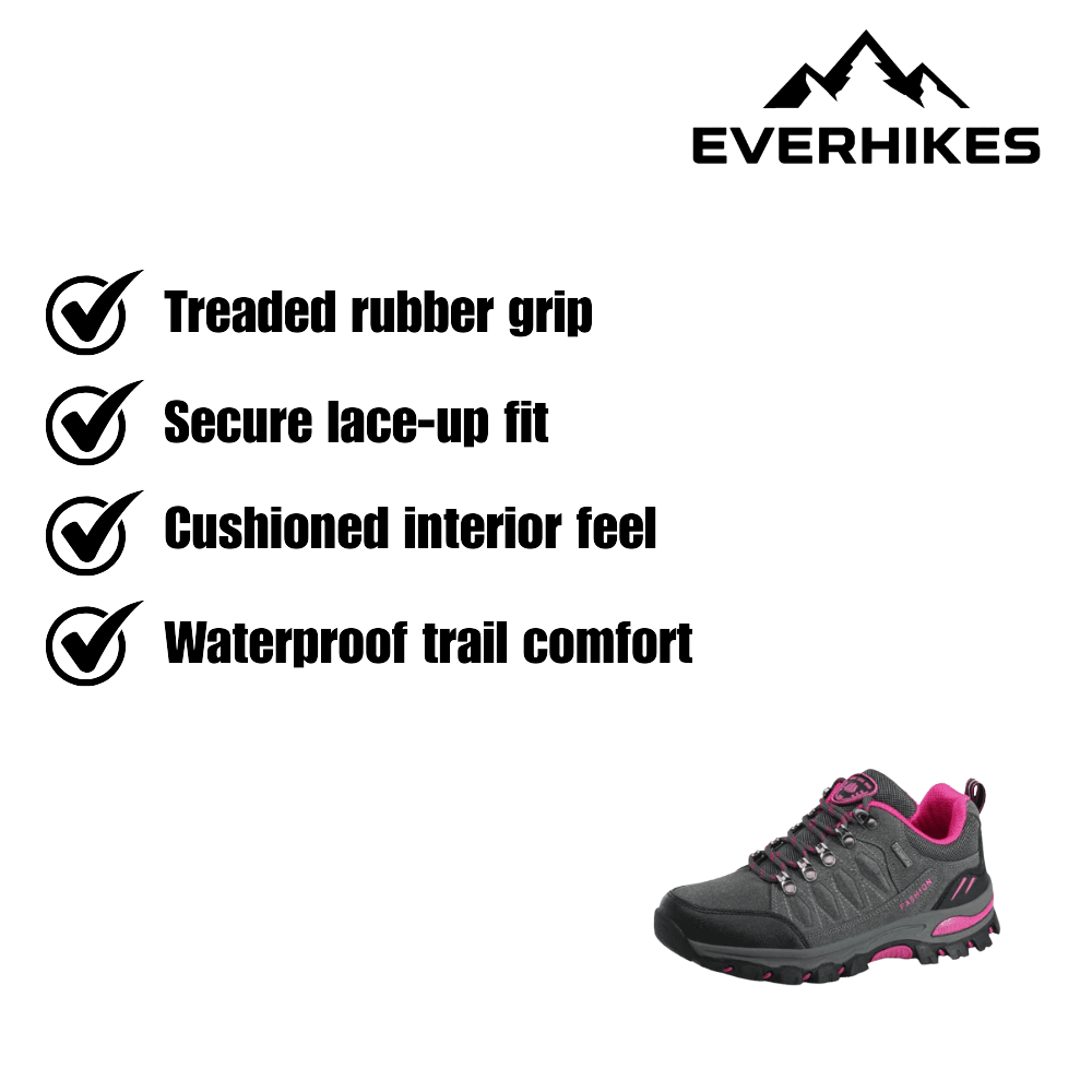 Hiking Shoes Waterproof Durable Trail Grip | Everhikes - Everhikes