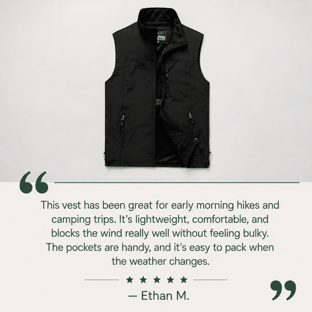 Hiking Vest – Lightweight, Breathable Utility Layer | Everhikes - Everhikes