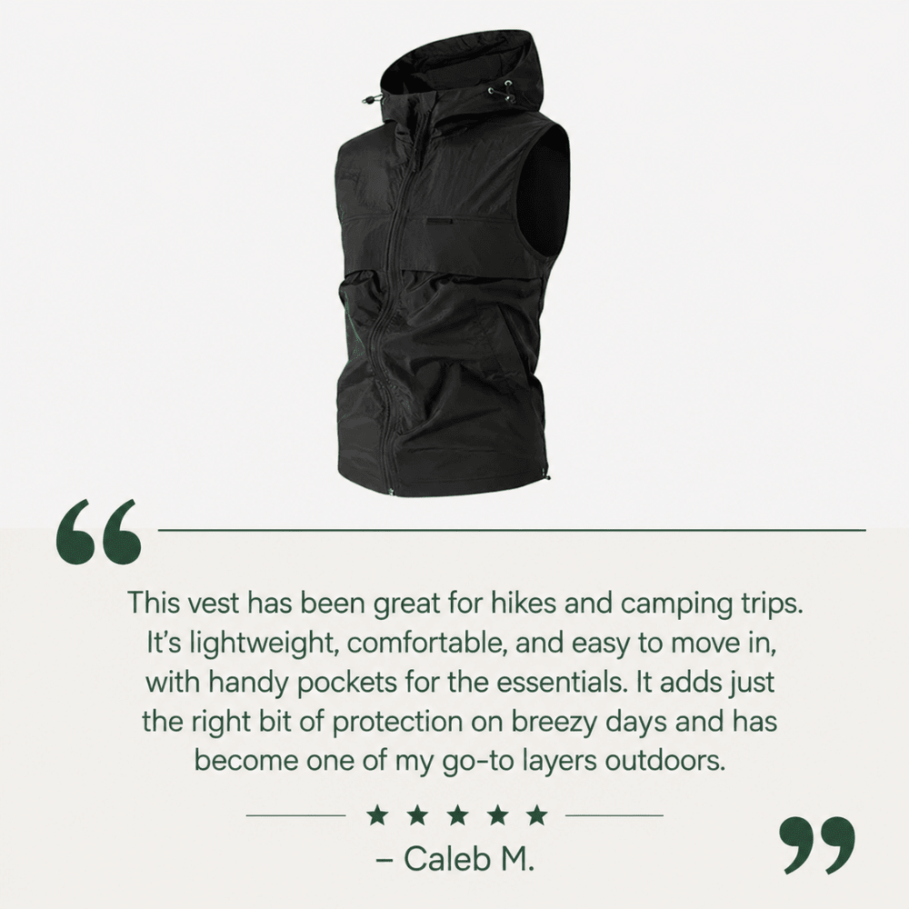 Hiking Vest – Lightweight Hooded Sleeveless Layer | Everhikes - Everhikes