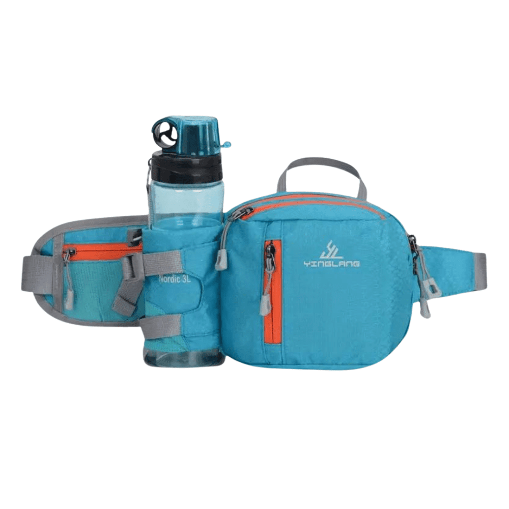 Hiking Waist Pack Lightweight Water-Resistant with Bottle Holder - Everhikes