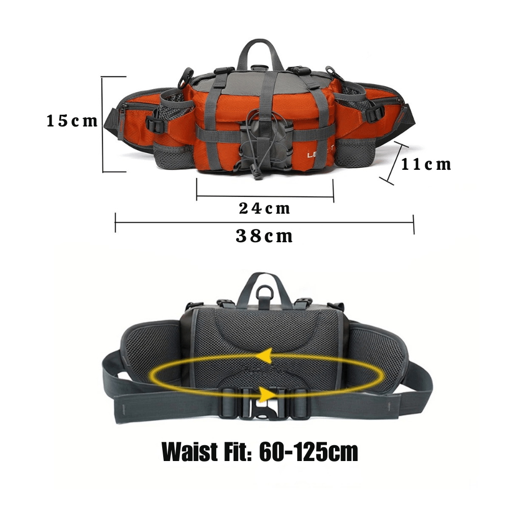 Hiking Waist Pack Water-Resistant Multi-Pocket 5L | Everhikes - Everhikes