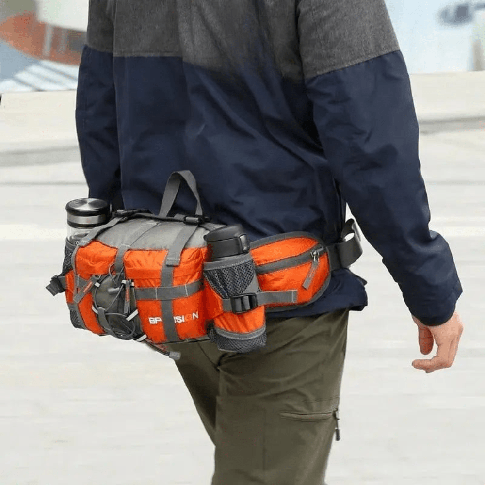 Hiking Waist Pack Waterproof 5L with Padded Back - Everhikes