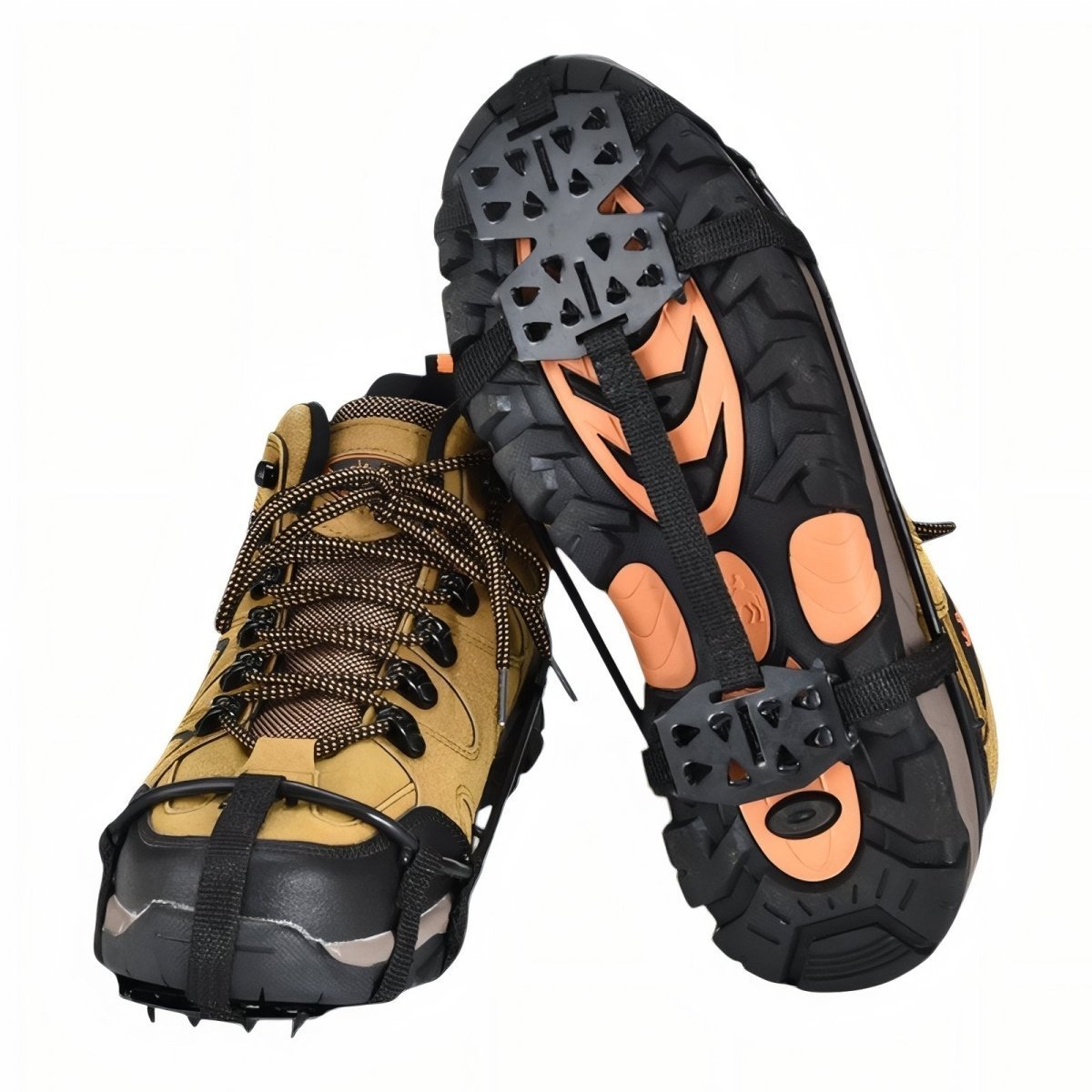 Ice Crampons, Durable 24-Spike Winter Traction Grips - Everhikes