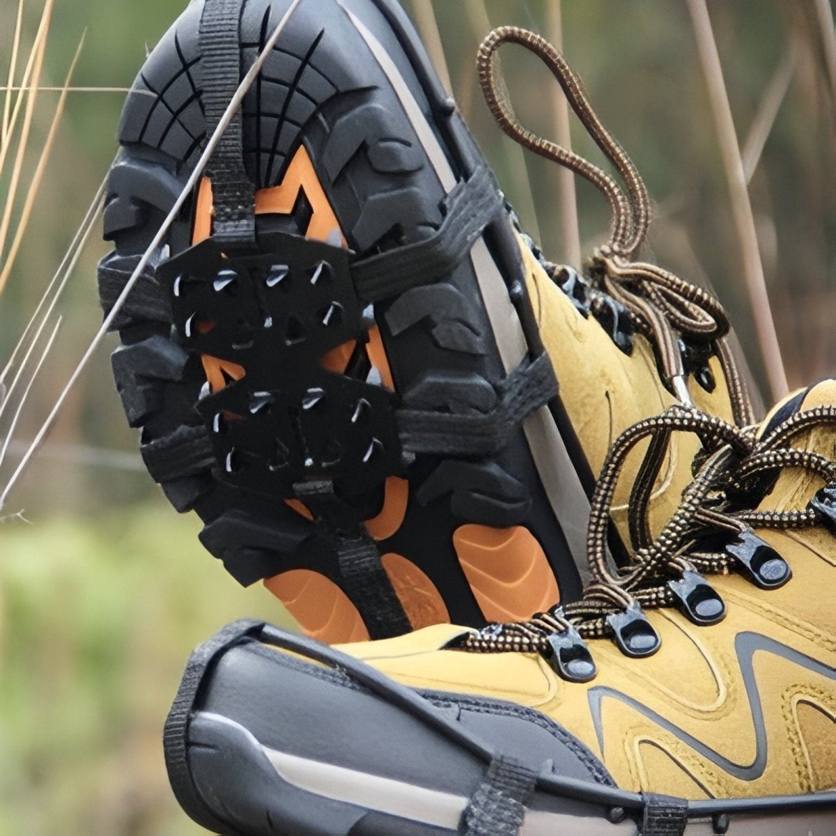 Ice Crampons, Durable 24-Spike Winter Traction Grips - Everhikes