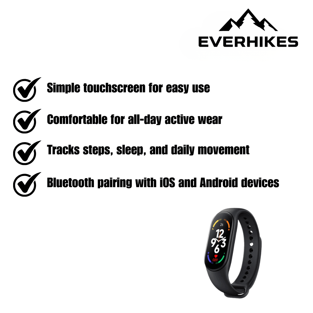 Kids Activity Tracker – Lightweight Silicone Strap Watch - Everhikes