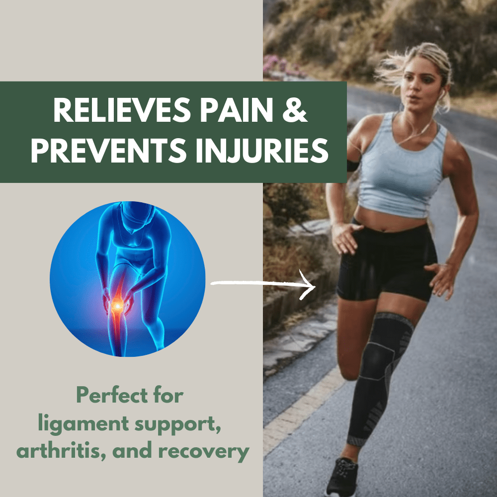 Knee Sleeve Breathable Full - Length Compression Pair | Everhikes - Everhikes