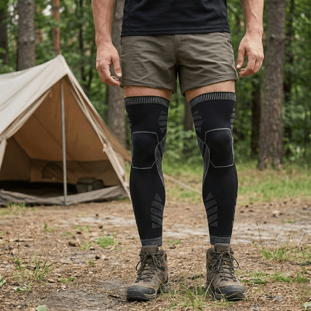 Knee Sleeve Breathable Full - Length Compression Pair | Everhikes - Everhikes
