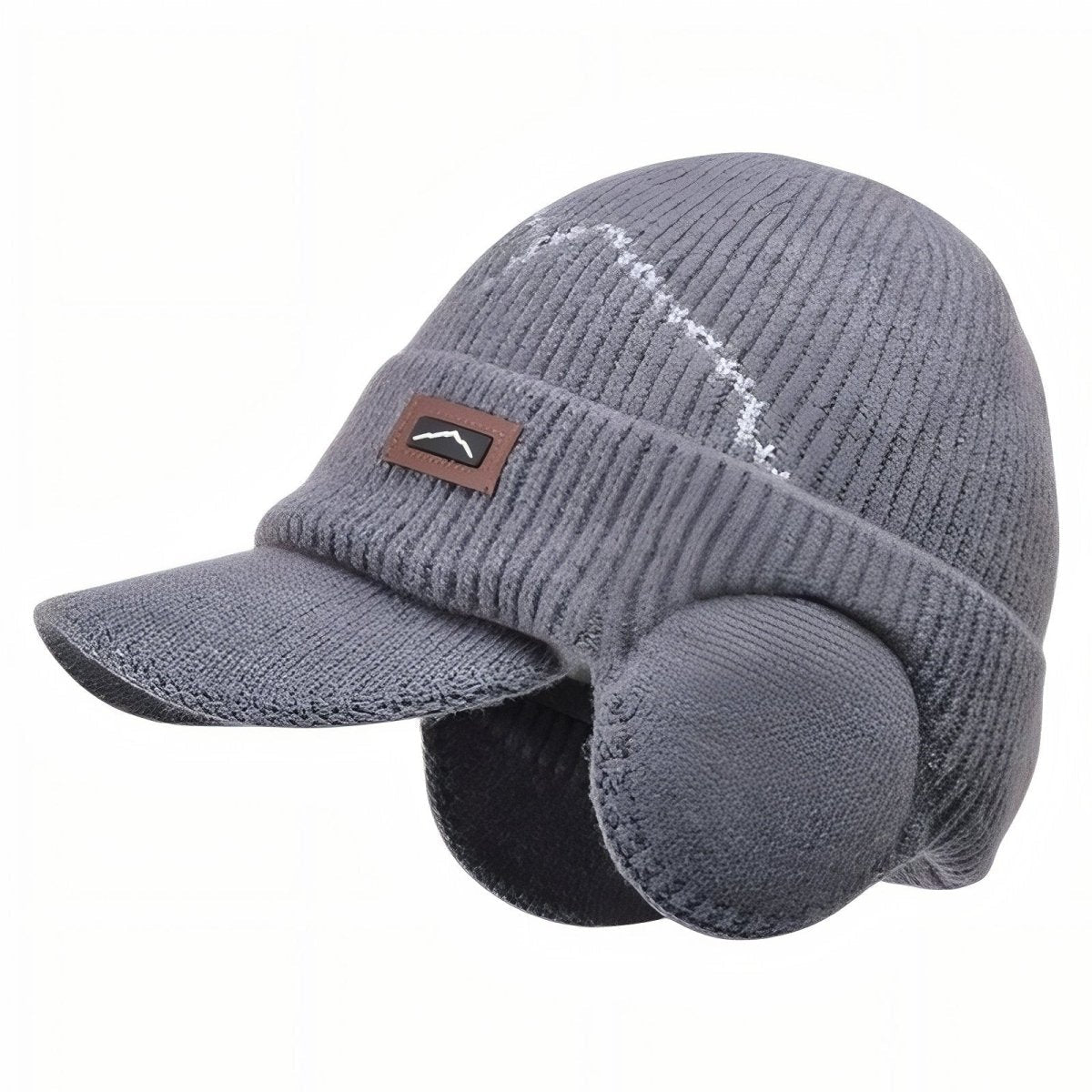 Knitted Winter Hat Ear Flaps & Built-In Visor | Everhikes - Everhikes