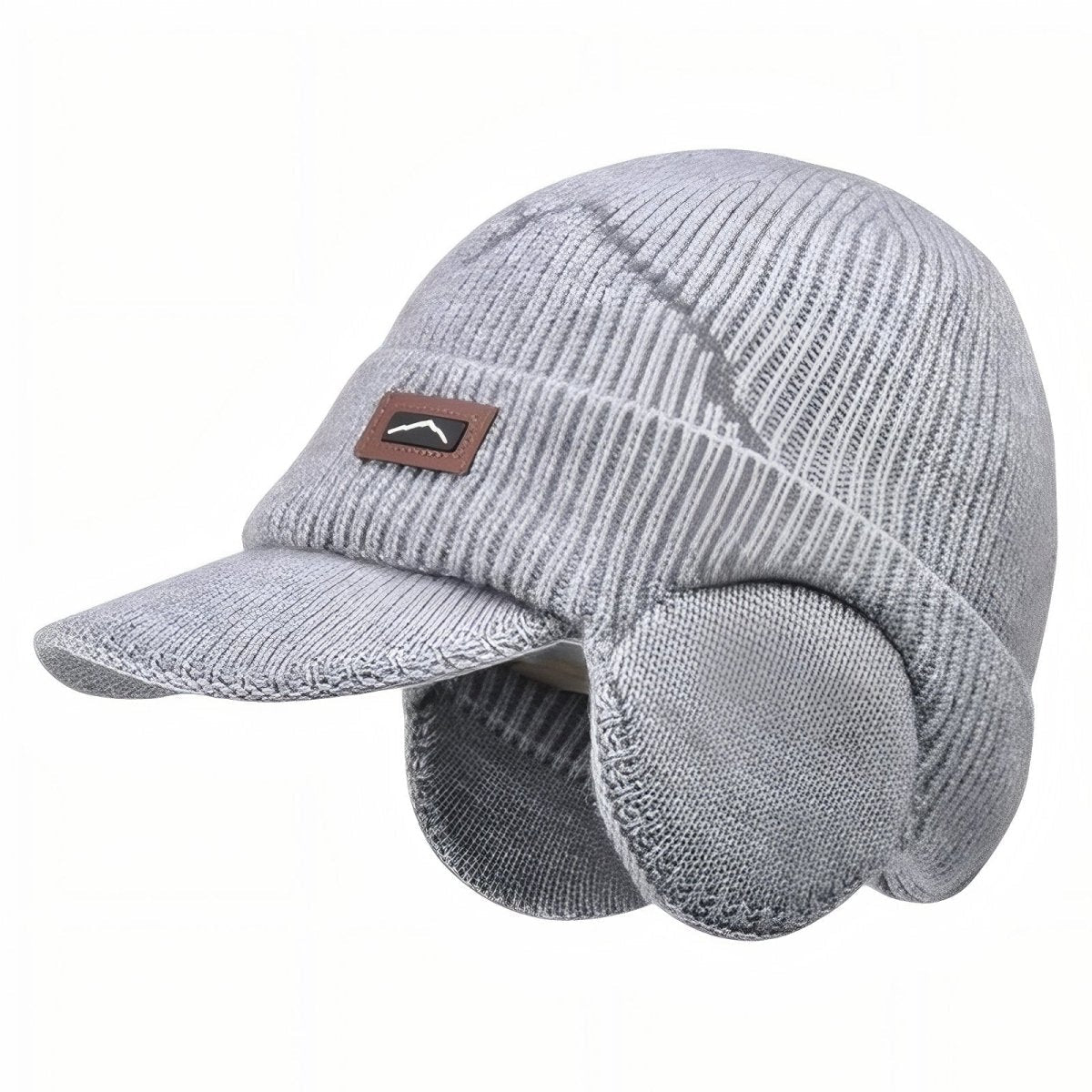Knitted Winter Hat Ear Flaps & Built-In Visor | Everhikes - Everhikes
