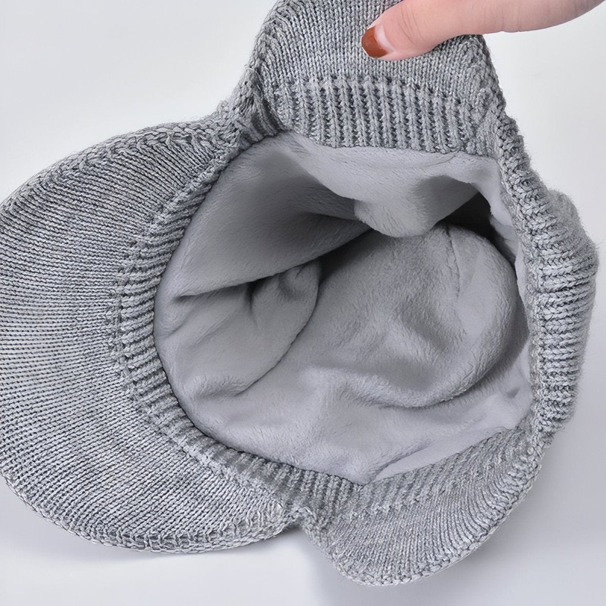 Knitted Winter Hat Ear Flaps & Built-In Visor | Everhikes - Everhikes