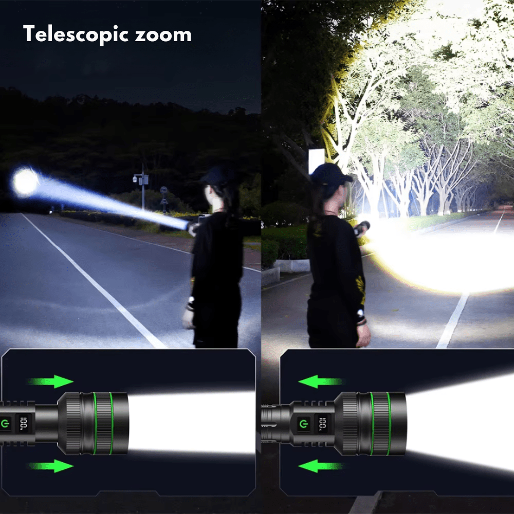 LED Flashlight, Rechargeable Zoomable | Everhikes - Everhikes