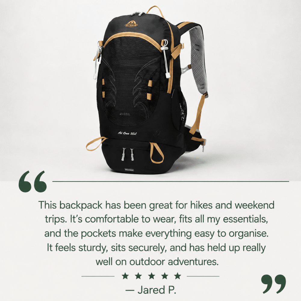 Lightweight Trail Daypack – Water-Resistant Hiking Backpack - Everhikes