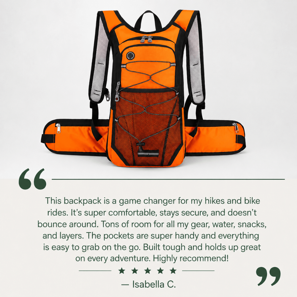 Lightweight Water-Resistant Hiking Backpack – Compact Trail Daypack - Everhikes