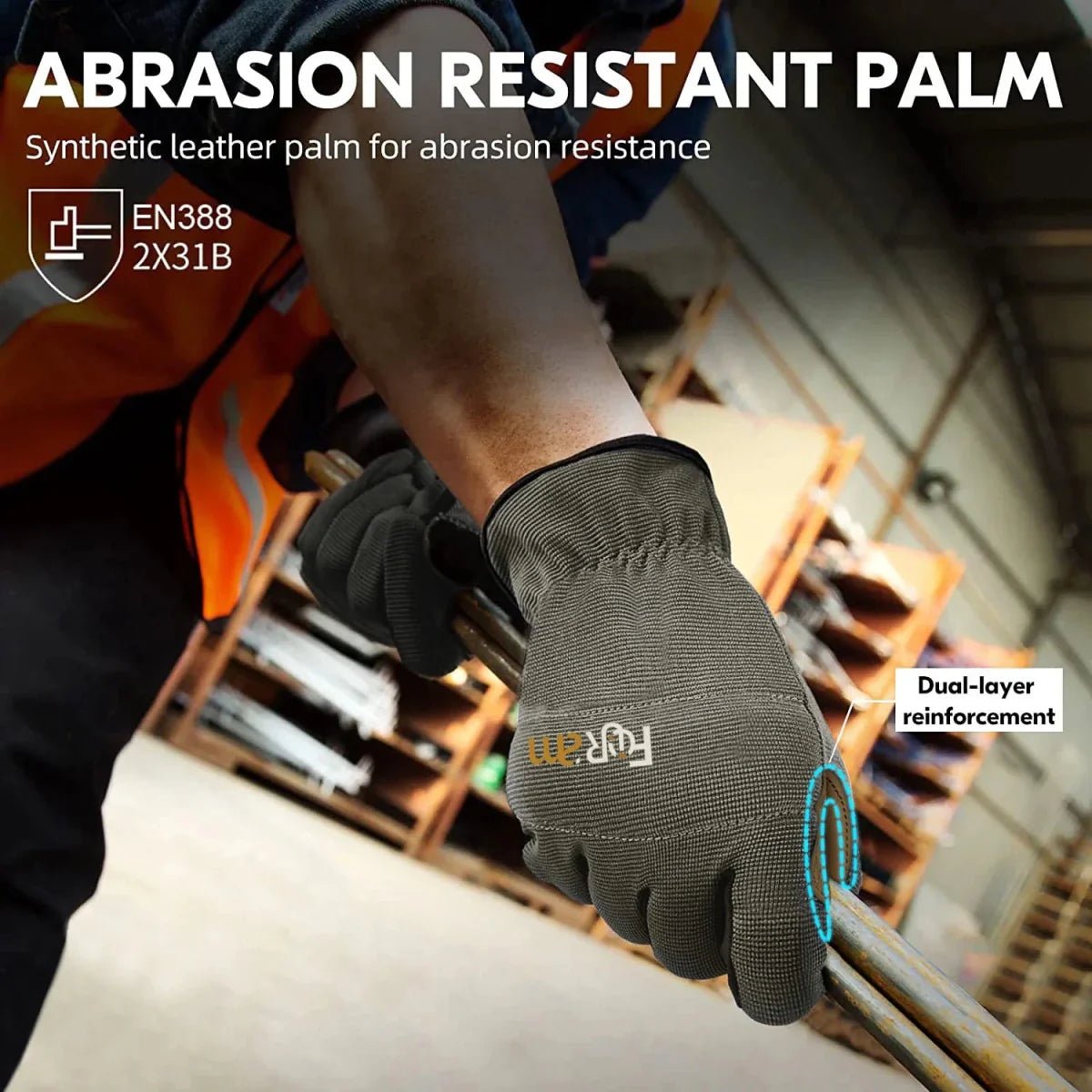 Lightweight Work Gloves Breathable Touchscreen Fingertips - Everhikes