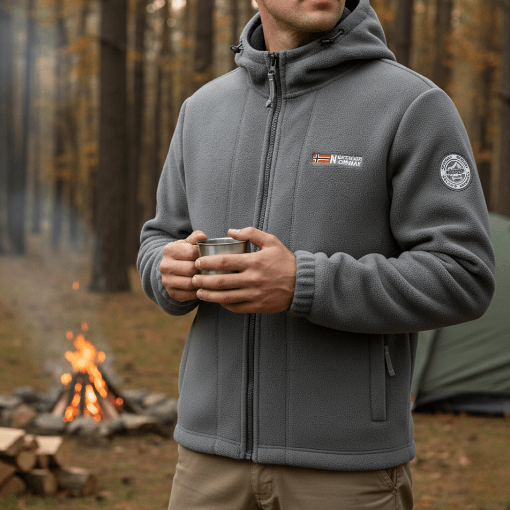 Men’s Fleece Jacket, Windproof Breathable Outerwear | Everhikes - Everhikes
