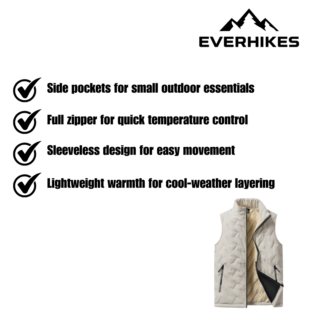 Men's Insulated Vest – Lightweight Synthetic Fill | Everhikes - Everhikes