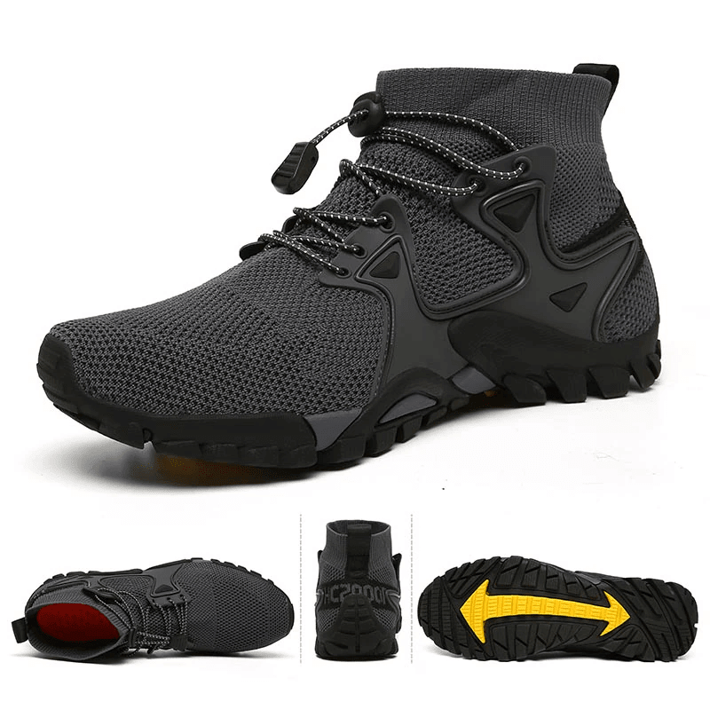 Men’s Lightweight Breathable Hiking Shoes with Non - Slip Grip - Everhikes