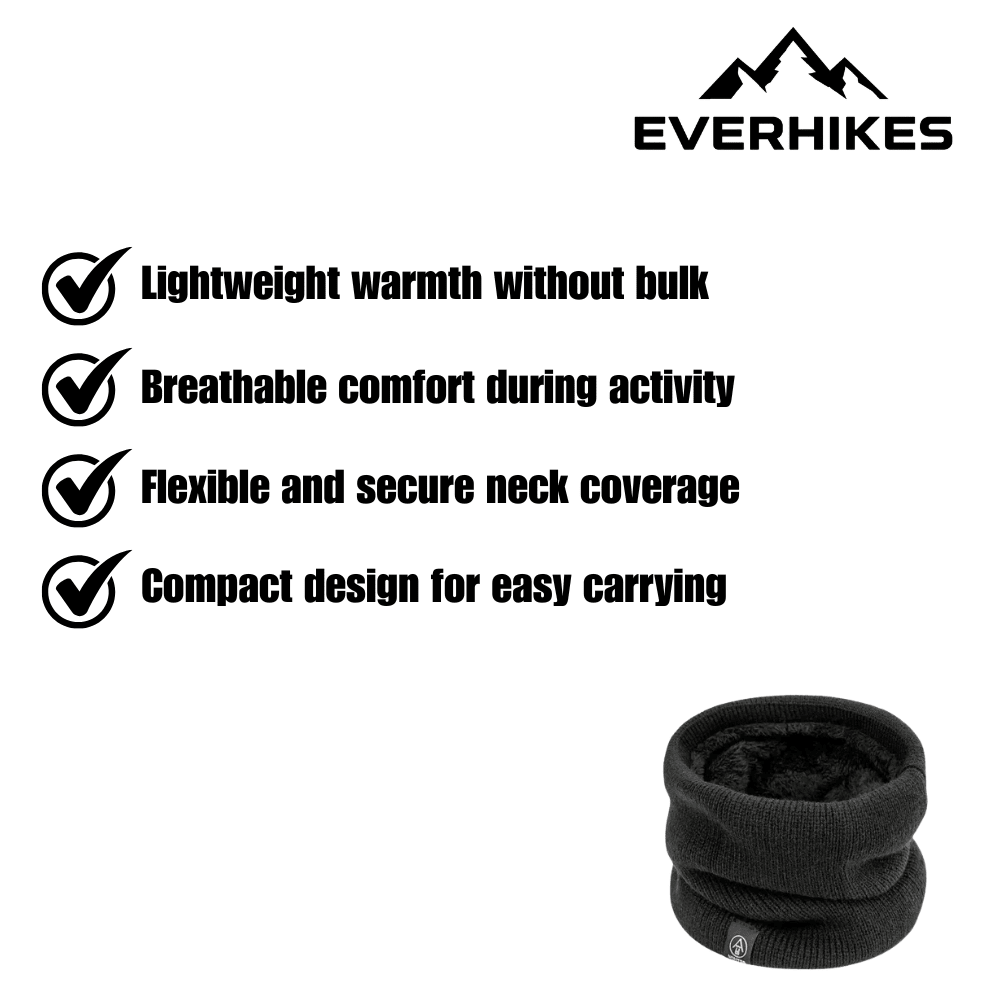 Neck Warmer, Thermal Knit Lightweight | Everhikes - Everhikes