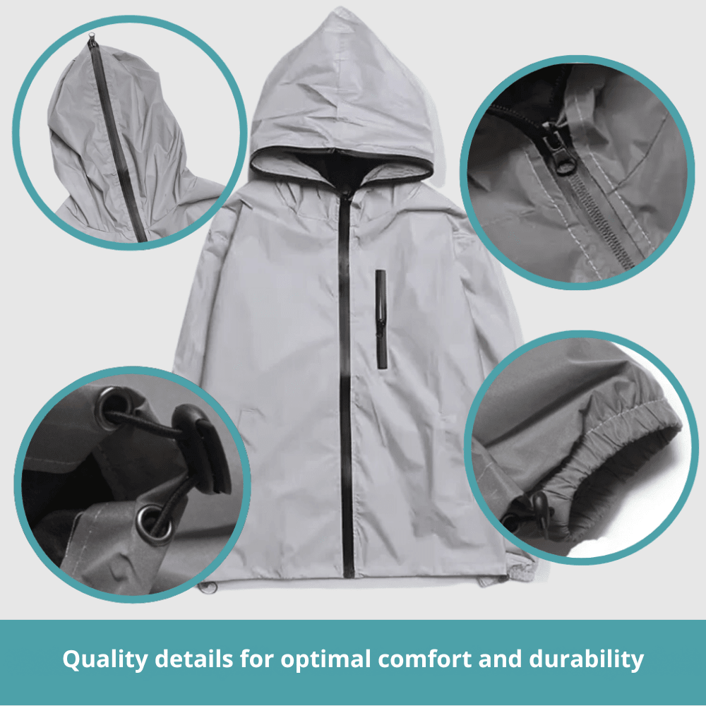 Outdoor Jacket, Waterproof Reflective Lightweight Shell | Everhikes - Everhikes