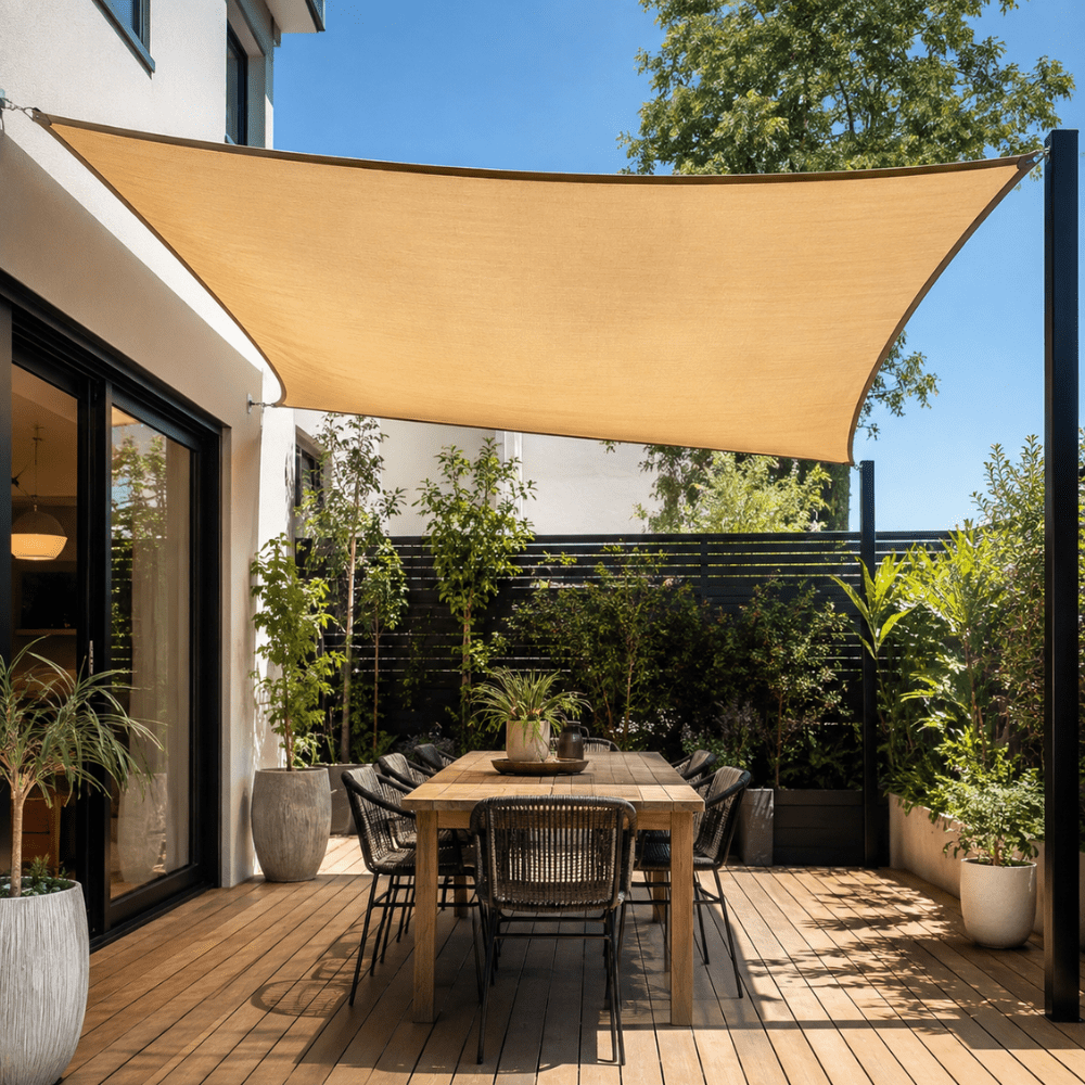 Outdoor Shade Canopy Breathable UV-Resistant HDPE Mesh - Everhikes