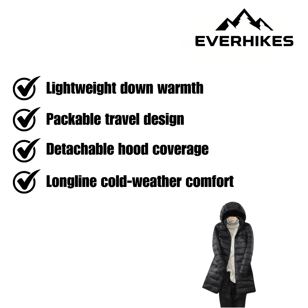 Puffer Coat, Lightweight Packable Down Coat | Everhikes - Everhikes