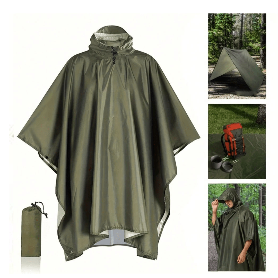 Rain Poncho, Lightweight Waterproof Hooded | Everhikes - Everhikes