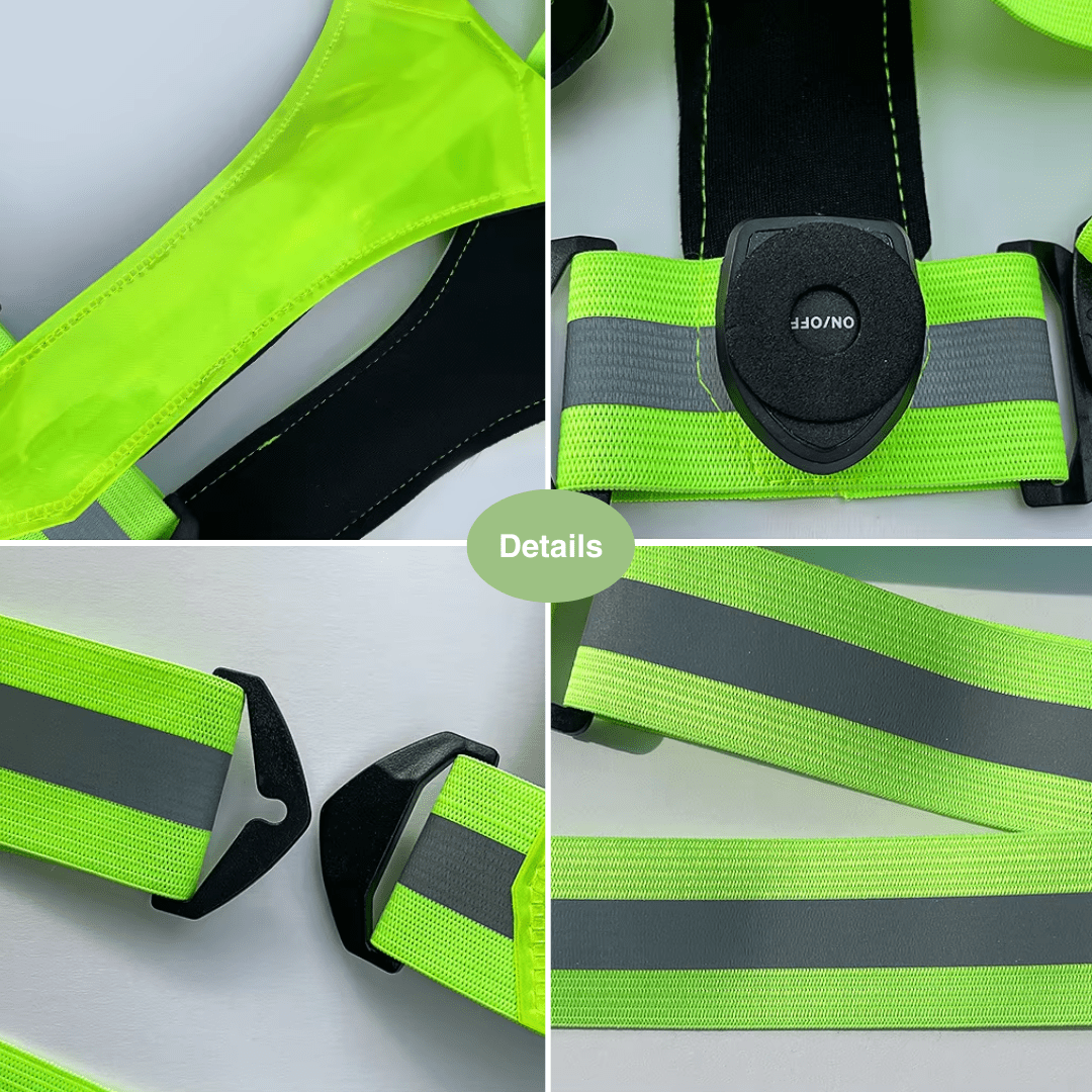 Safety Vest, Reflective LED Adjustable Outdoor Vest | Everhikes - Everhikes