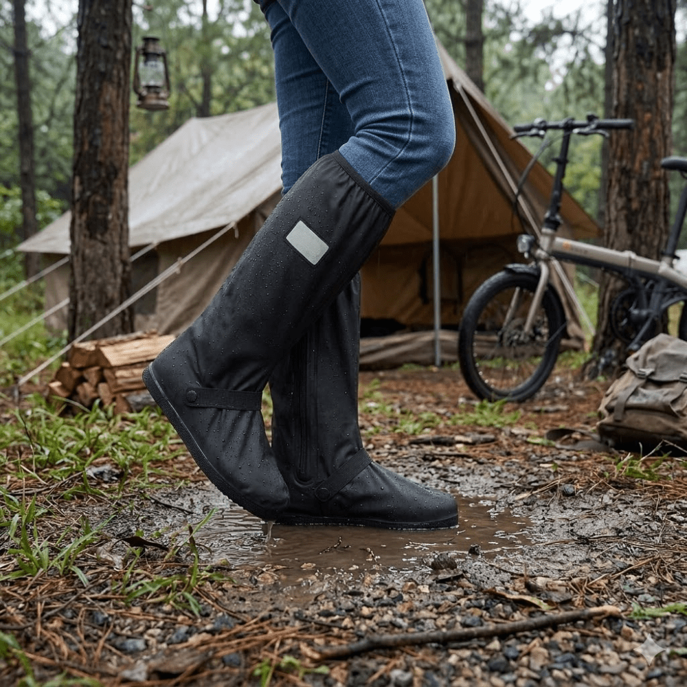 Shoe Covers, Waterproof Reflective High - Top Overshoes - Everhikes