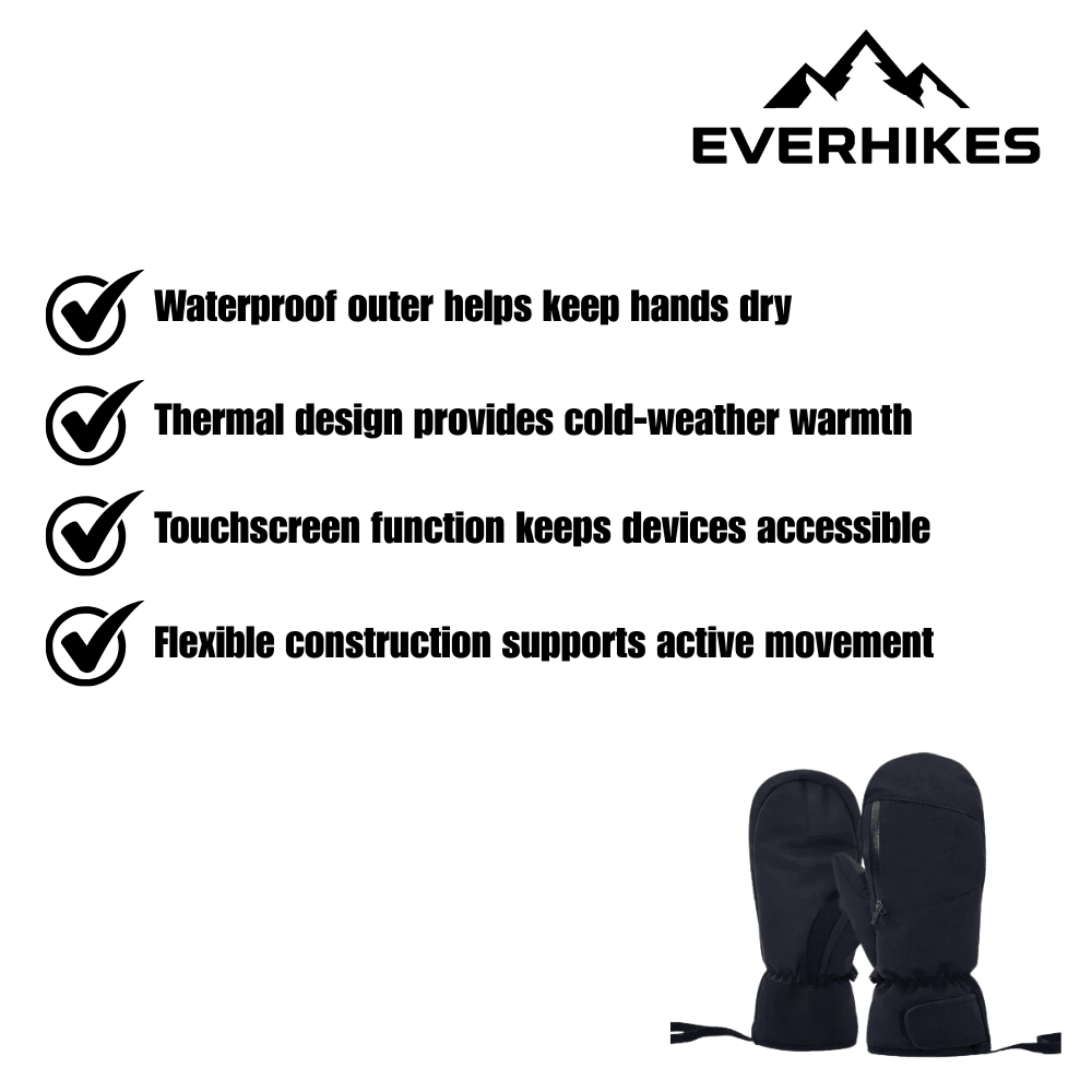 Ski Gloves – Waterproof Thermal Touchscreen Design | Everhikes - Everhikes