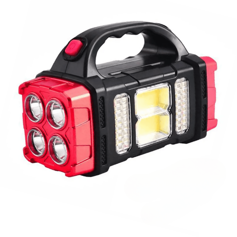 Solar Flashlight, Lightweight Rechargeable Power Bank Light - Everhikes