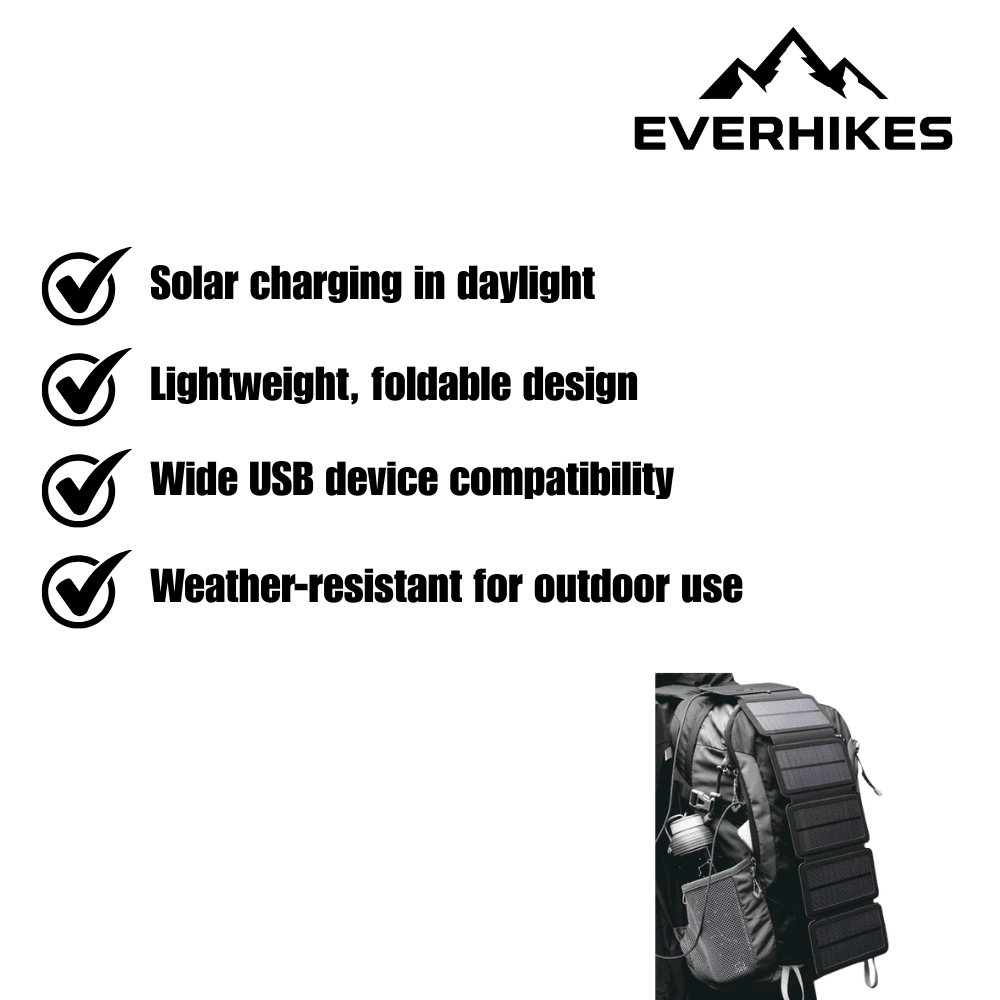 Solar Power Bank Charger Weather-Resistant | Everhikes - Everhikes