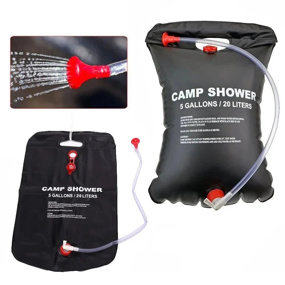 Solar Shower Bag, Lightweight 20L Portable Camp Shower | Everhikes - Everhikes