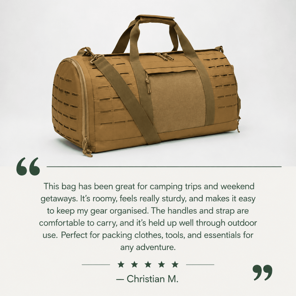 Sports Duffel Bag, Durable Compact 40L Travel Pack | Everhikes - Everhikes
