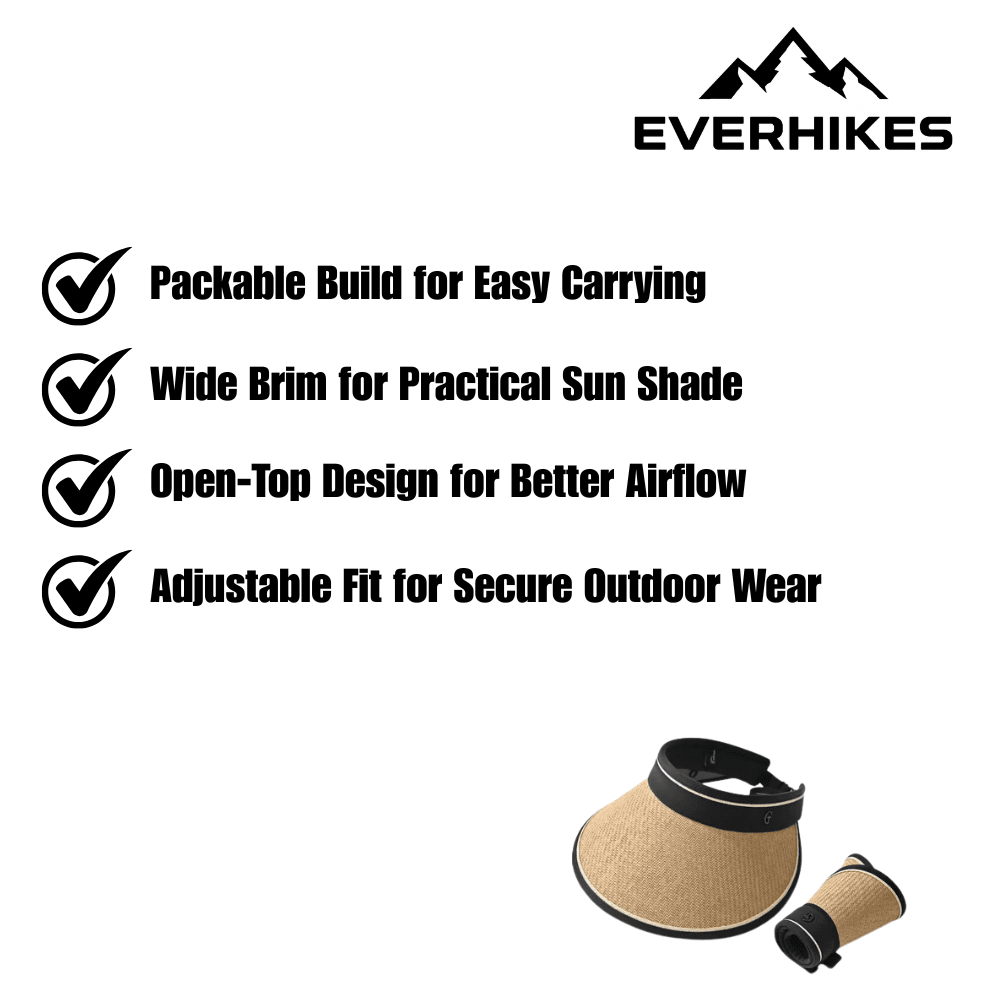 Sun Hat Lightweight Open - Top UV Protection | Everhikes - Everhikes