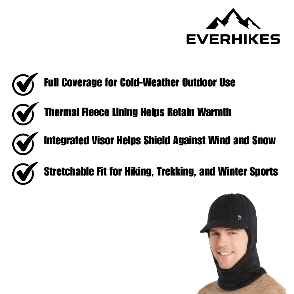 Thermal Winter Balaclava with Visor | Everhikes - Everhikes