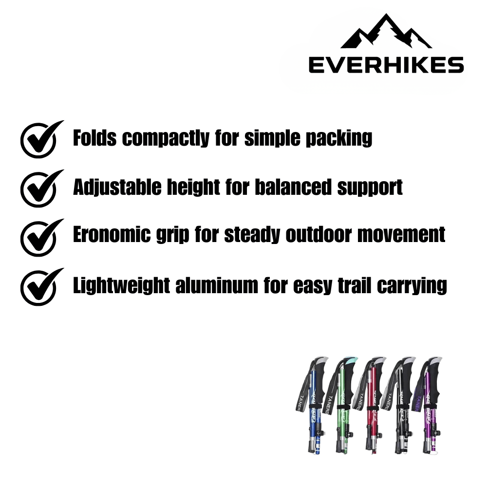 Trekking Pole – Lightweight Folding Hiking Pole | Everhikes - Everhikes